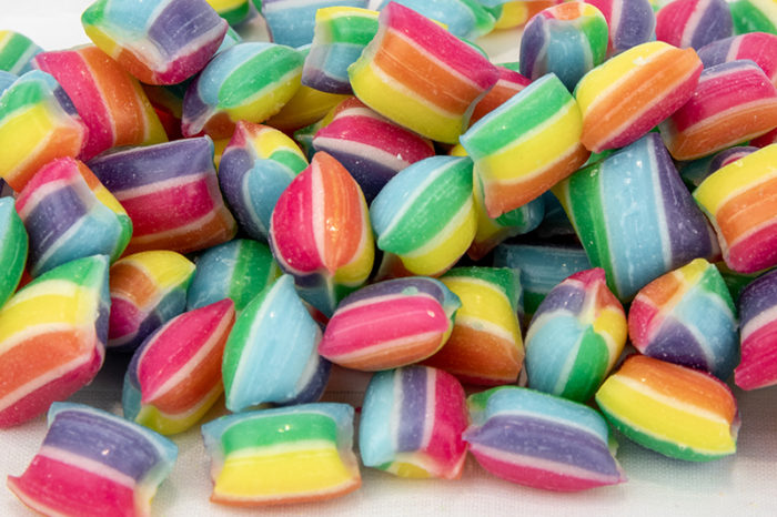 Rainbow Bubble-gum Candy
