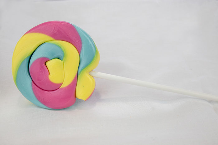Raspberry Fizz Lollipop - Large