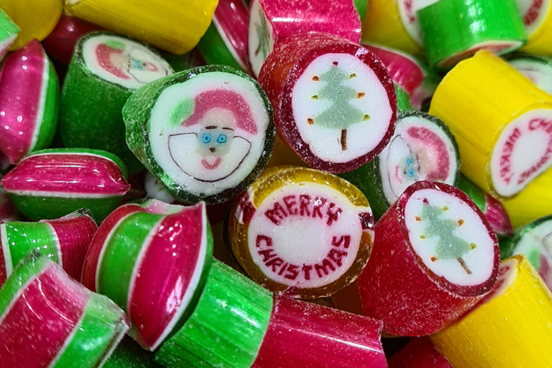 Old Fashioned Hard Ribbon Christmas Candy